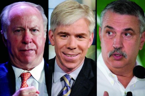 David Gergen, David Gregory, Thomas Friedman. The Grand Bargain is revered among the Sunday Show set. (Credit: Reuters/Lucas Jackson/AP/William B. Plowman/Jeff Malet, maletphoto.com)