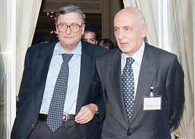 Beniamino Andreatta con Giorgio Napolitano