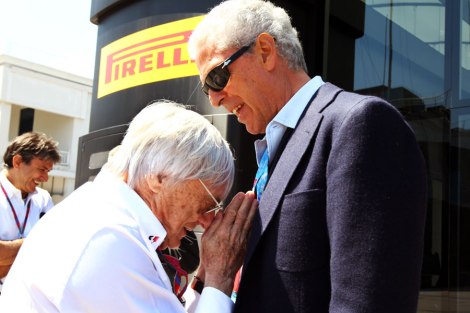 MARCO TRONCHETTI PROVERA (  Milan January 18, 1948. Industrial. Manager. Chairman of Pirelli & C. spa, Pirelli & C. Real Estate SpA, Pirelli Tyre SpA, the Camfin etc. )  and Ecclestone