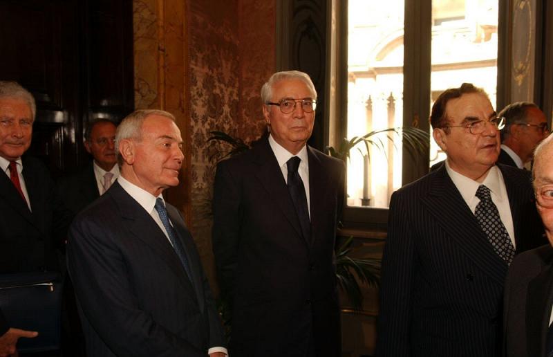 Gianni Letta - Cesare Geronzi - Giancarlo Elia Valori