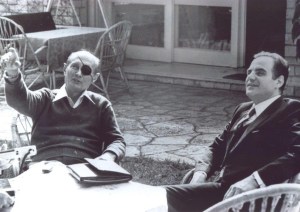 GEV con Mosche Dayan