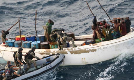 A scratch international fleet currently patrols the Indian Ocean in search of pirates, an approach that is 'nearly useless'. Photograph: AP